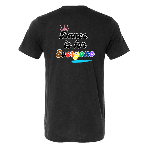 Dance is For Everyone Mens/Unisex Bella Canvas Triblend Short Sleeve T-Shirt -- Solid Black