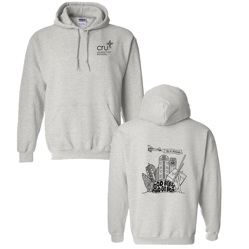 Gildan Heavy Blend Hooded Sweatshirt -- Ash