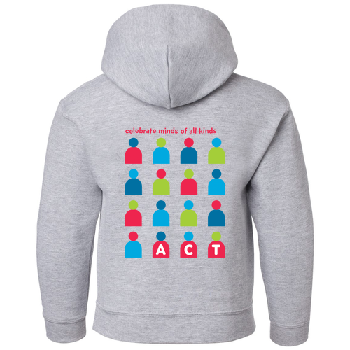 Gildan Heavy Blend Youth Hooded Sweatshirt -- Sport Grey