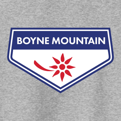Boyne Mountain Logo 1 Full color -- Crewneck Sweatshirt Athletic Heather