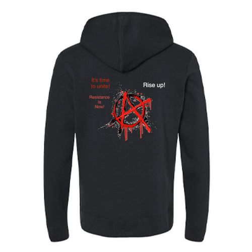 J America Unisex BTB Fleece Hooded Sweatshirt -- Black