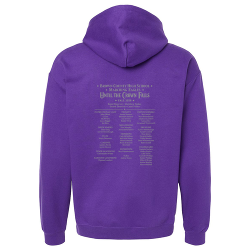 Until The Crown Falls Adult Hoodie  -- Purple