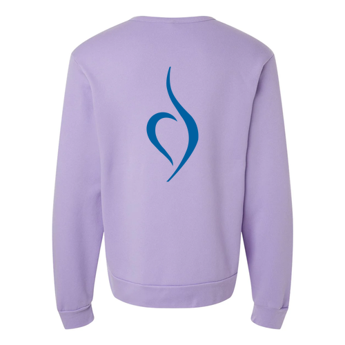 Bella+Canvas Sponge Fleece Classic Crewneck Sweatshirt -- Dark Lavender