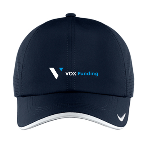 Nike Dri-Fit Perforated Performance Cap -- Navy / White
