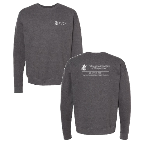 Tultex Fleece Crewneck Sweatshirt -- Heather Charcoal