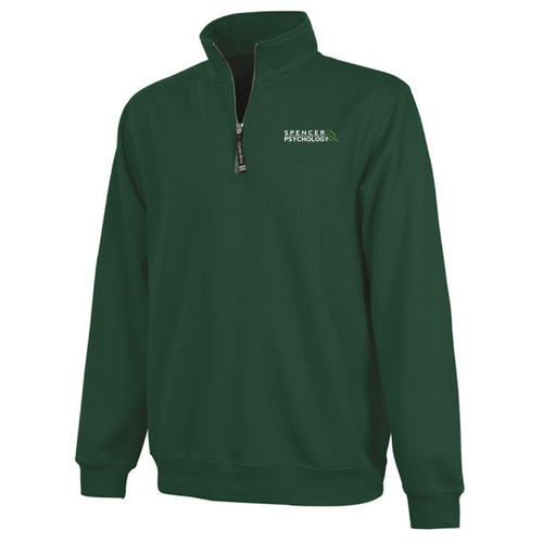 Charles River Crosswind Quarter Zip Sweatshirt -- Forest