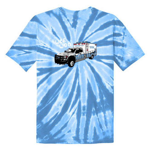 Port and Company Tie Dye Tee -- Light Blue