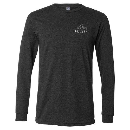 Bella+Canvas Unisex Heather Cvc Long Sleeve Tee- Heathers -- Dark Grey Heather