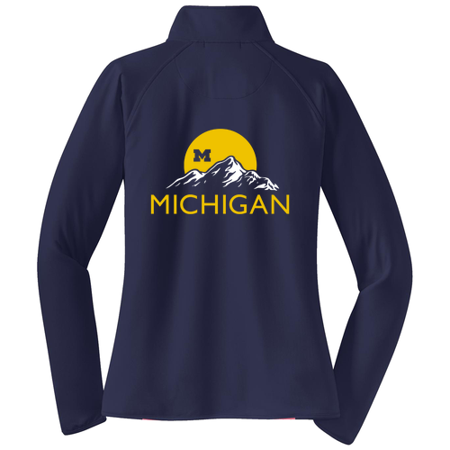 Sport Tek Ladies Sport Wick Stretch Half Zip Pullover -- True Navy