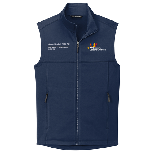 Port Authority Collective Smooth Fleece Vest -- River Blue Navy