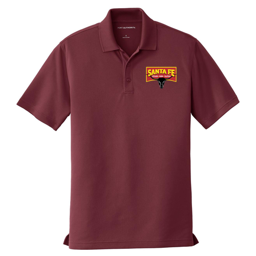 Port Authority Dry Zone UV Micro Mesh Polo Embroidered  -- Burgundy