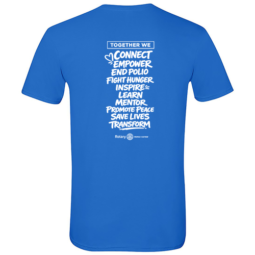 Rotary Club of Kalamazoo Gildan SoftStyle T-Shirt -- Royal
