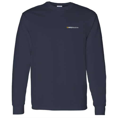 Gildan Heavy Cotton Longsleeve Basic T-Shirt -- Navy
