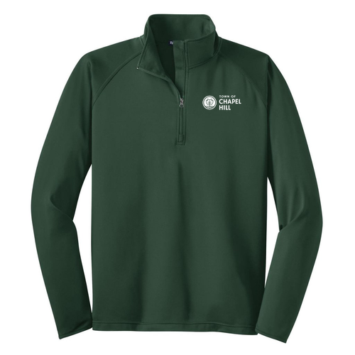 Sport Tek Sport Wick Stretch Half Zip Pullover -- Forest Green
