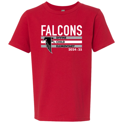 Youth Next Level Soft Fitted Short Sleeve Tee -- Red