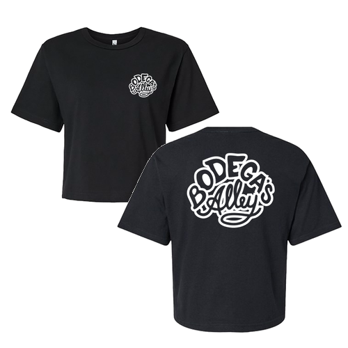 Bodega's Ladies Boxy Tee -- Black