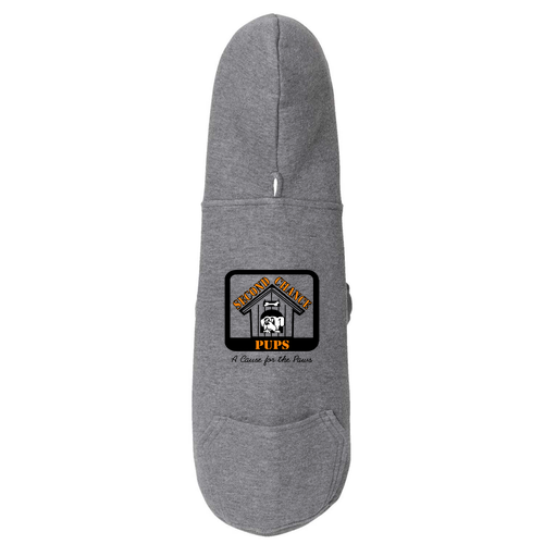 Doggie Skins Three-End Fleece Pet Hoodie -- Granite Heather