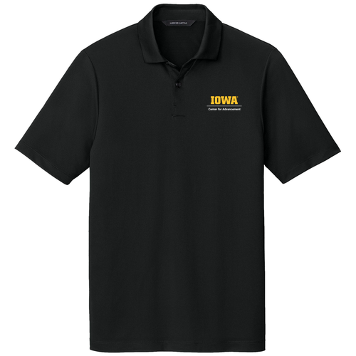 Embroidered UICA Mercer+Mettle Recharge Jersey Polo -- Deep Black