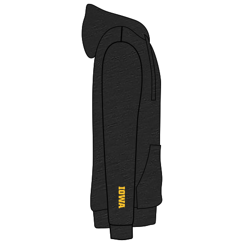 Bella Canvas Triblend Sponge Fleece Full-Zip Hoodie -- Charcoal Black Triblend