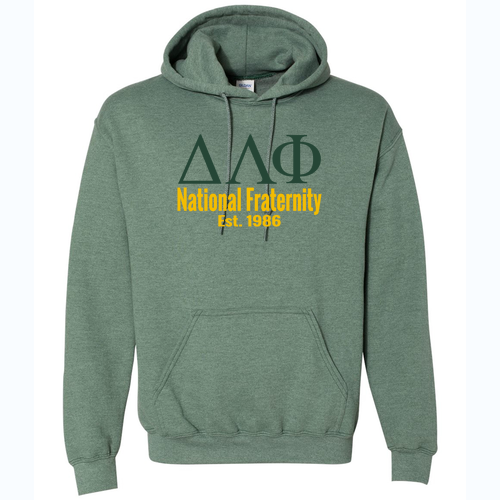 Gildan Heavy Blend Hooded Sweatshirt -- Heather Dark Green