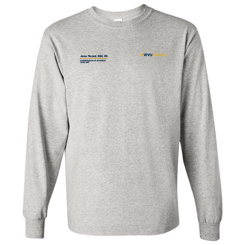 Gildan Heavy Cotton Long Sleeve Basic T-Shirt -- Ash