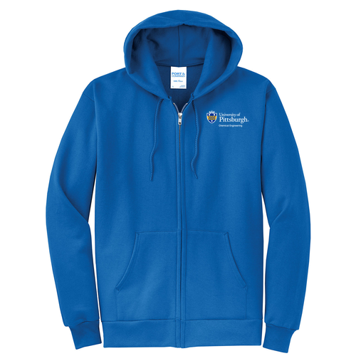 Port and Company Classic Full Zip Hooded Sweatshirt -- Royal