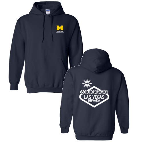 Gildan Heavy Blend Hooded Sweatshirt -- Navy, Sign