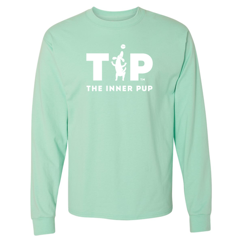 Hanes Beefy T Longsleeve T-Shirt -- Clean Mint