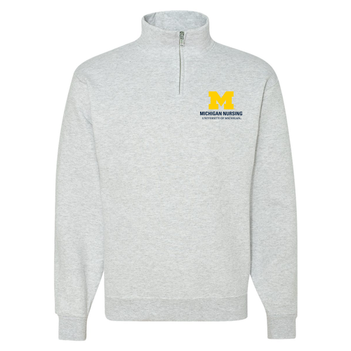 Jerzees 9.3 Oz 50/50 Nublend Quarter Zip Sweatshirt -- Ash