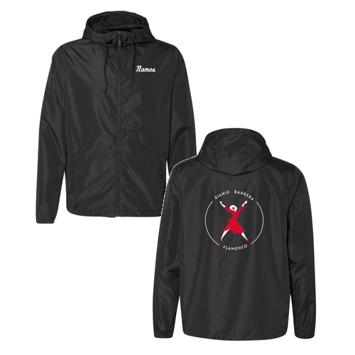 Adult Windbreaker Zip Jacket w/ Names