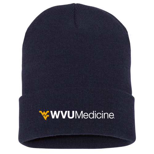 Yupoong Knit Hat with Cuff -- Navy