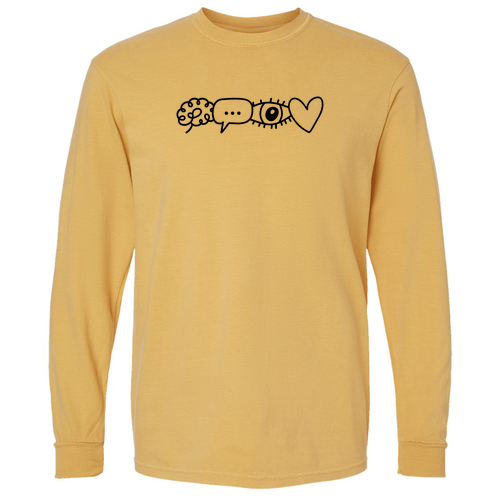 Comfort Colors Unisex Garment-Dyed Heavyweight Long Sleeve T-Shirt -- Mustard