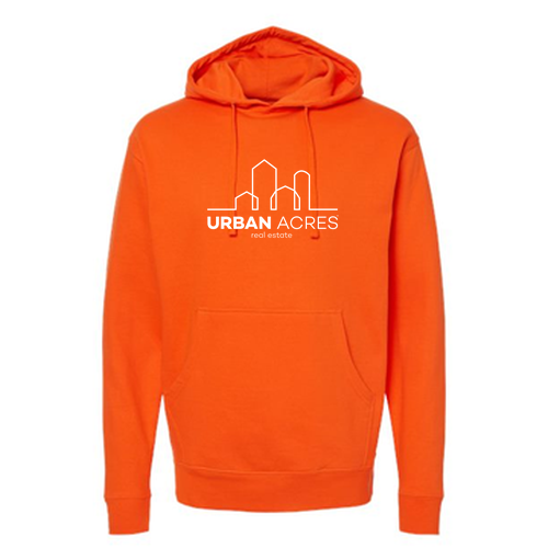 Independent Trading Midweight Hooded Sweatshirt -- Orange