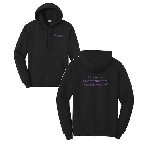 Port and Company Core Fleece Pullover Hooded Sweatshirt Jet Black