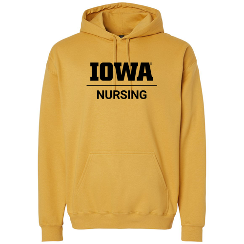 Gildan Adult Softstyle Fleece Pullover Hooded Sweatshirt -- Mustard