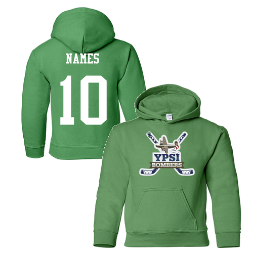 Gildan Heavy Blend Youth Hooded Sweatshirt -- Irish Green