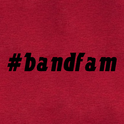 Gildan Softstyle #bandfam Shirt Antique Cherry Red