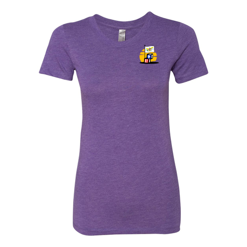 Next Level Apparel Ladies Tri Blend Crew -- Purple Rush