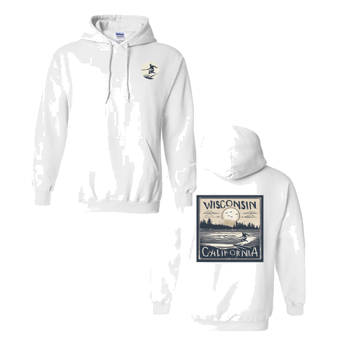 Gildan Heavy Blend Hooded Sweatshirt -- White