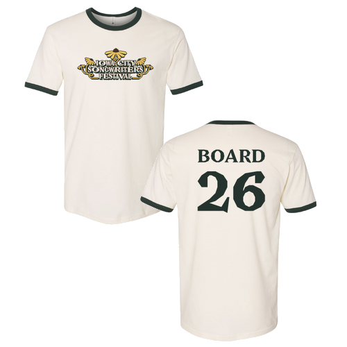 BOARD Next Level Unisex Fine Jersey Ringer Tee -- Natural / Forest