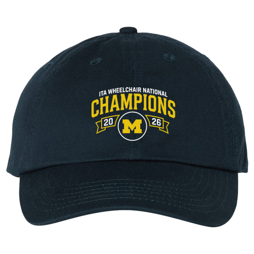 Valucap Bio-Washed Unstructured Dad Hat -- Navy