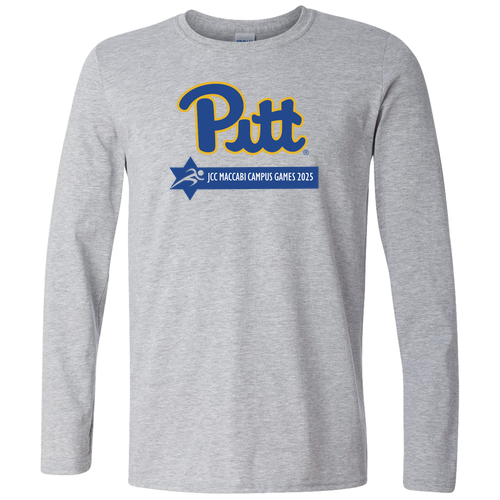 Pitt/Maccabi Short Longsleeve Shirt -- Sport Grey