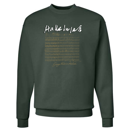 Hanes EcoSmart Crewneck Sweatshirt -- Forest Green