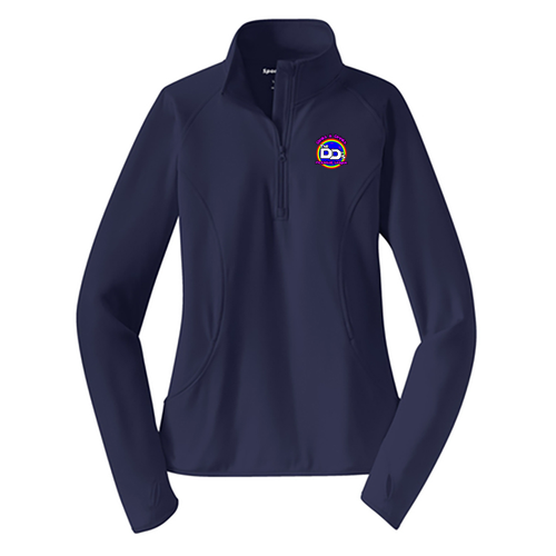 Sport Tek Ladies Sport Wick Stretch Half Zip Pullover -- True Navy