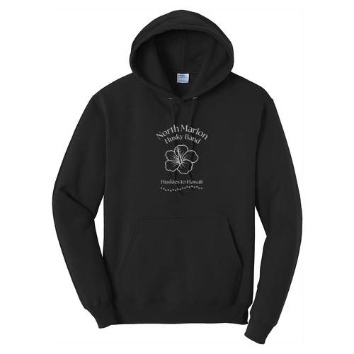 Port and Company Core Fleece Pullover Hooded Sweatshirt -- Jet Black