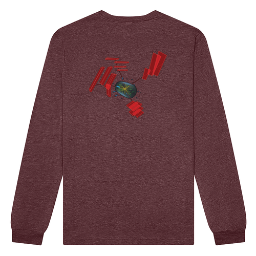 CMS Maroon Triblend Long Sleeve Tee