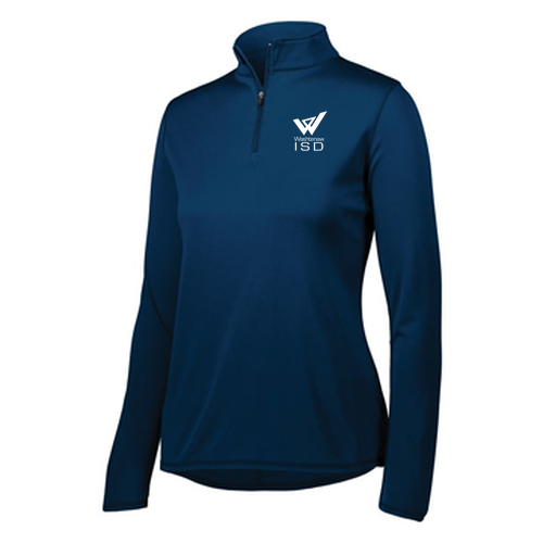 Ladies Augusta Attain Wicking 1/4 Zip Pullover -- Navy
