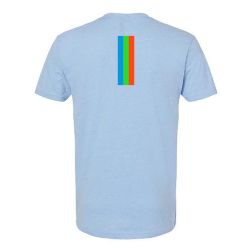Next Level Mens CVC Crew -- Heather Columbia Blue