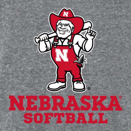 Softball Herbie Ladies' Boxy Tee -- Granite Heather