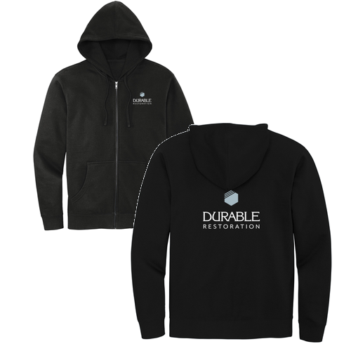 District V.I.T. Fleece Full-Zip Hoodie -- Black